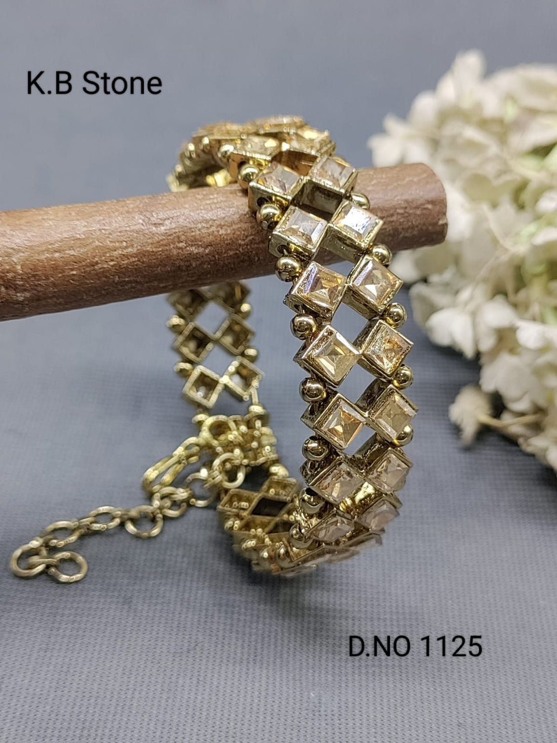 Mehandi KB Stone Openable Kada SKU-1125 rchiecreation