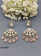 Moissanite kundan Earing SKU-2030 rchiecreation