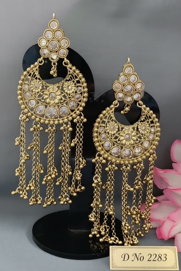 Mehandi Kashmiri Polki Earing SKU-2283