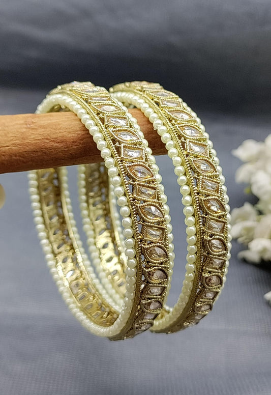 Polki Mehandi  Bangles Sku-3260 rchiecreation