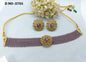 Polki Choker Necklace Sku -5701 B4 rchiecreation