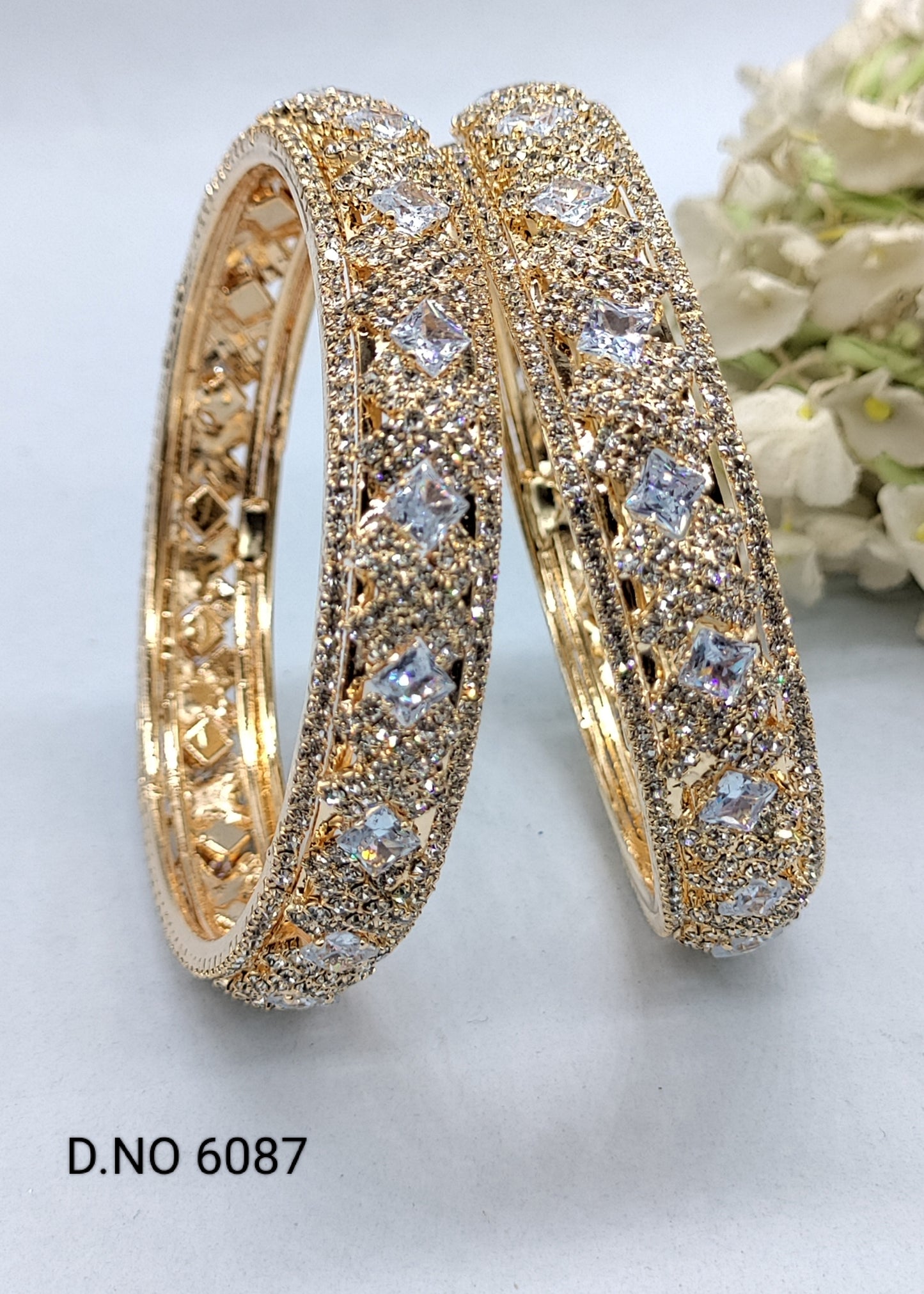 Golden Stone Bangle SKU-6087 rchiecreation