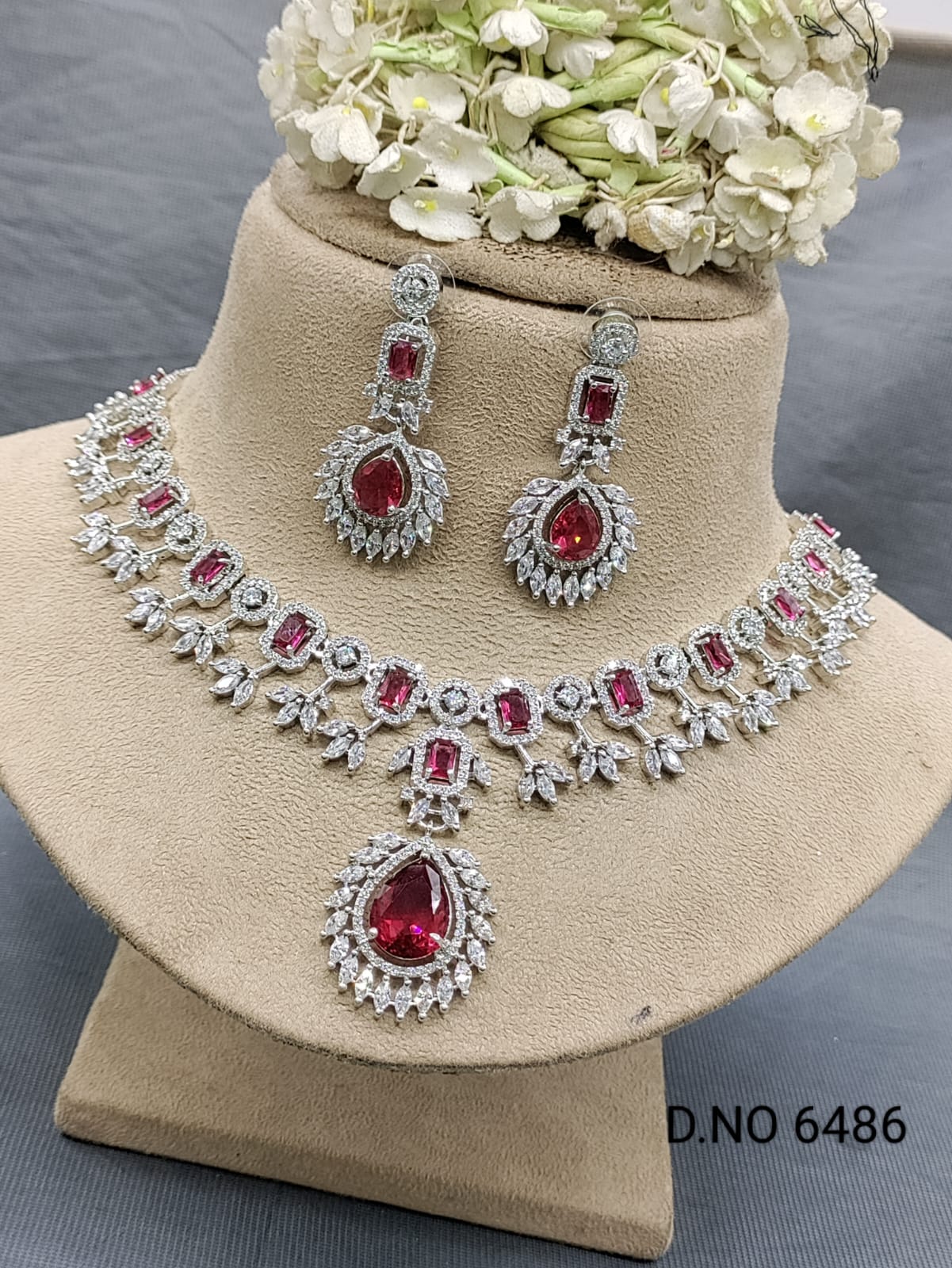 Cz Ad Necklace Sku 6486 rchiecreation