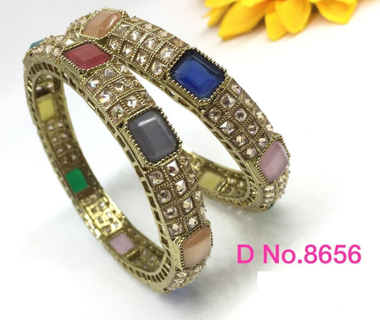 Polki Mehandi Bangle SKU-8656 rchiecreation