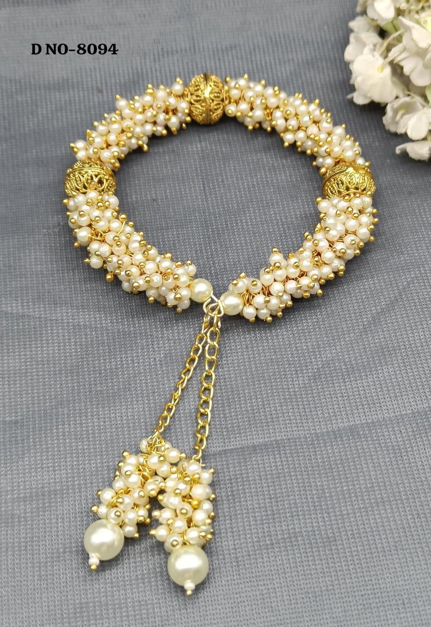 Pearl Women Bracelet Sku- 8094 - rchiecreation