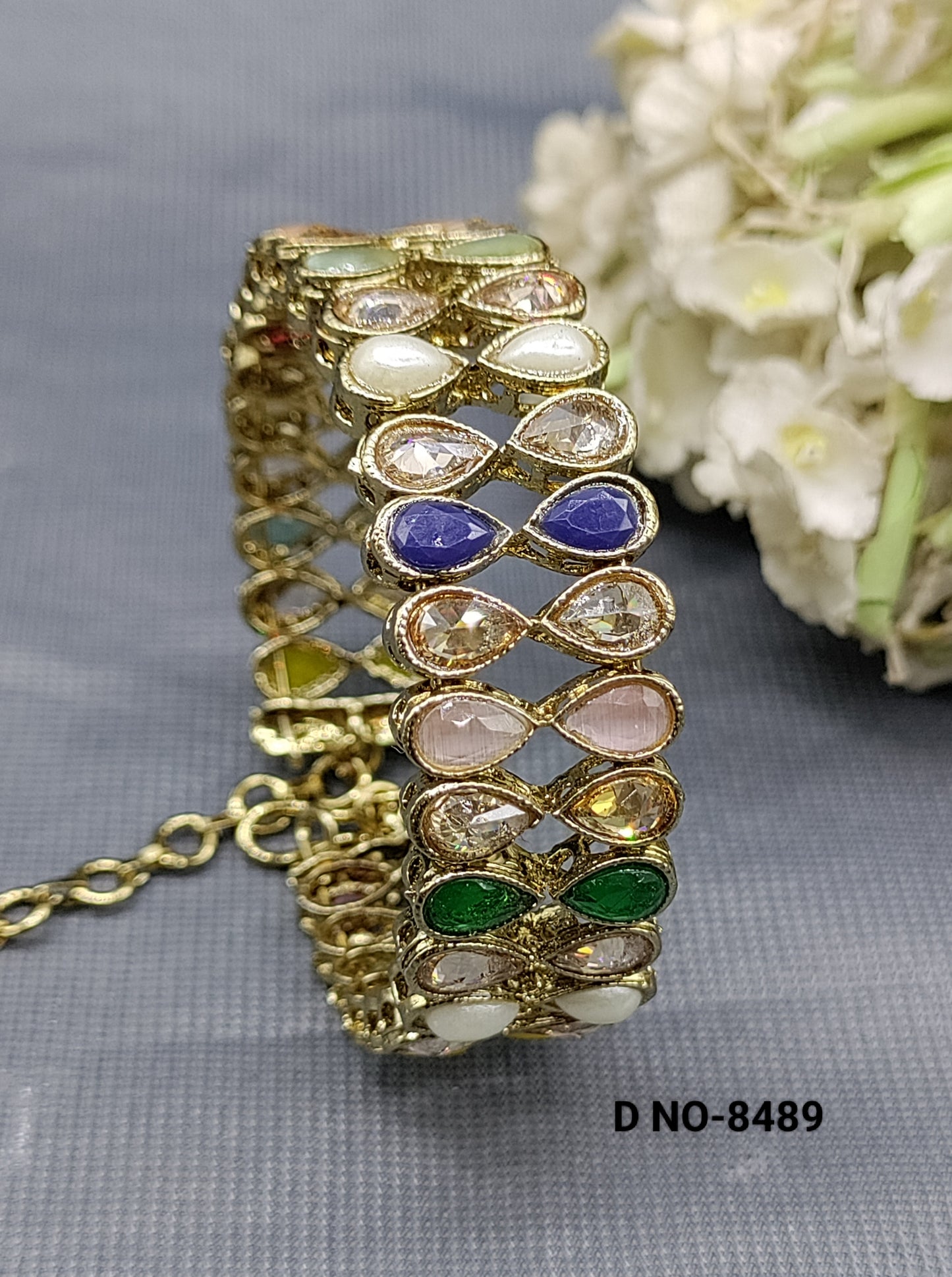 Women Polki Bracelet Sku 8489 E2 rchiecreation