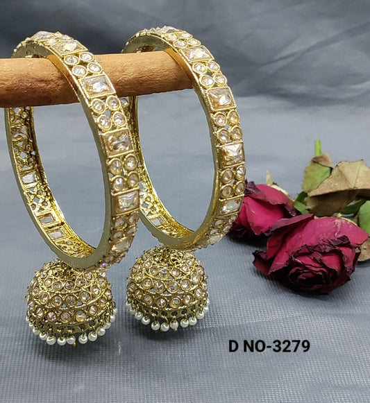 Polki Bangles Sku-3279 rchiecreation