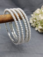 High Quality Pearl Women Rodium Bangles Sku- 1882 rchiecreation