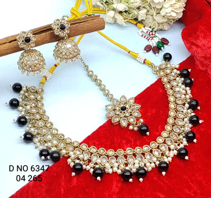 Beautiful Polki Necklace Sku 6347 rchiecreation