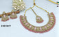 Navratan Stone Necklace Mehndi Set Sku 5677 B3 rchiecreation