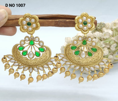 Antique Golden Earring Sku 1007 rchiecreation