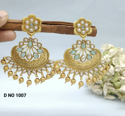 Antique Golden Earring Sku 1007 rchiecreation