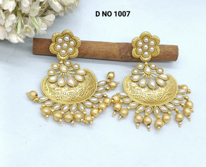 Antique Golden Earring Sku 1007 rchiecreation