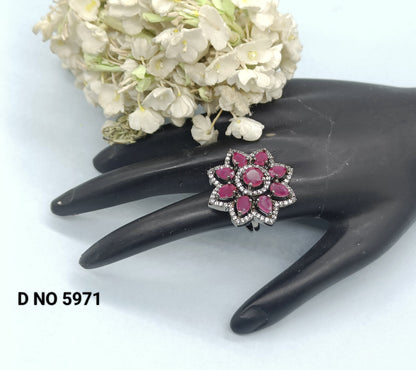 Cz Ad finger Ring Sku 5971 rchiecreation