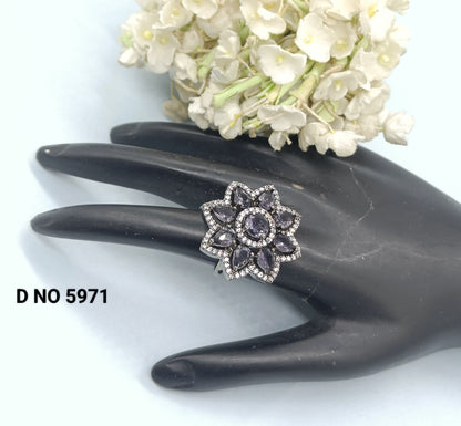 Cz Ad finger Ring Sku 5971 rchiecreation