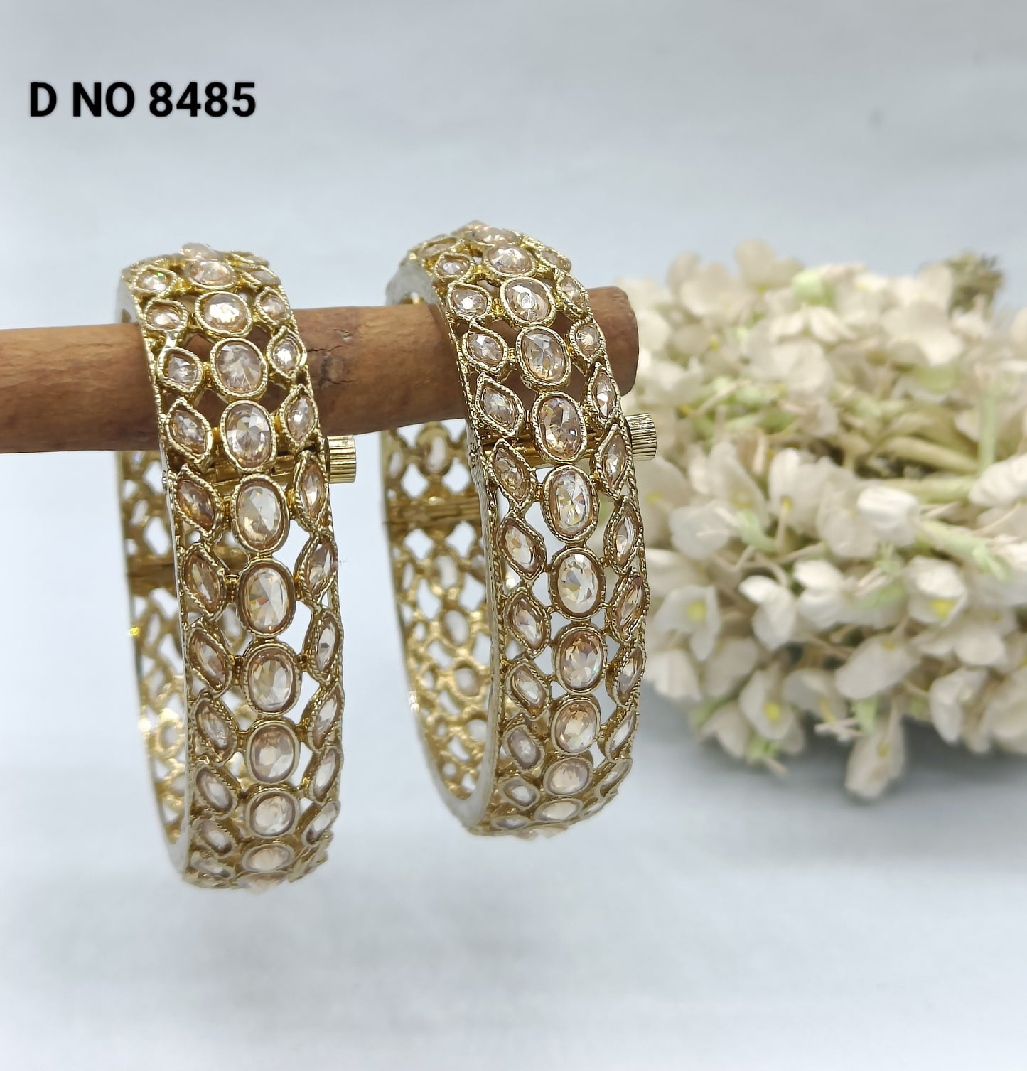 Beautiful  Polki Bangles Sku-8485 F3 rchiecreation