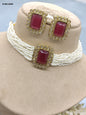 Choker Necklace Set Sku-5305 B4 rchiecreation