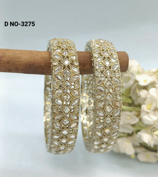 Polki Bangles Sku 3275 rchiecreation