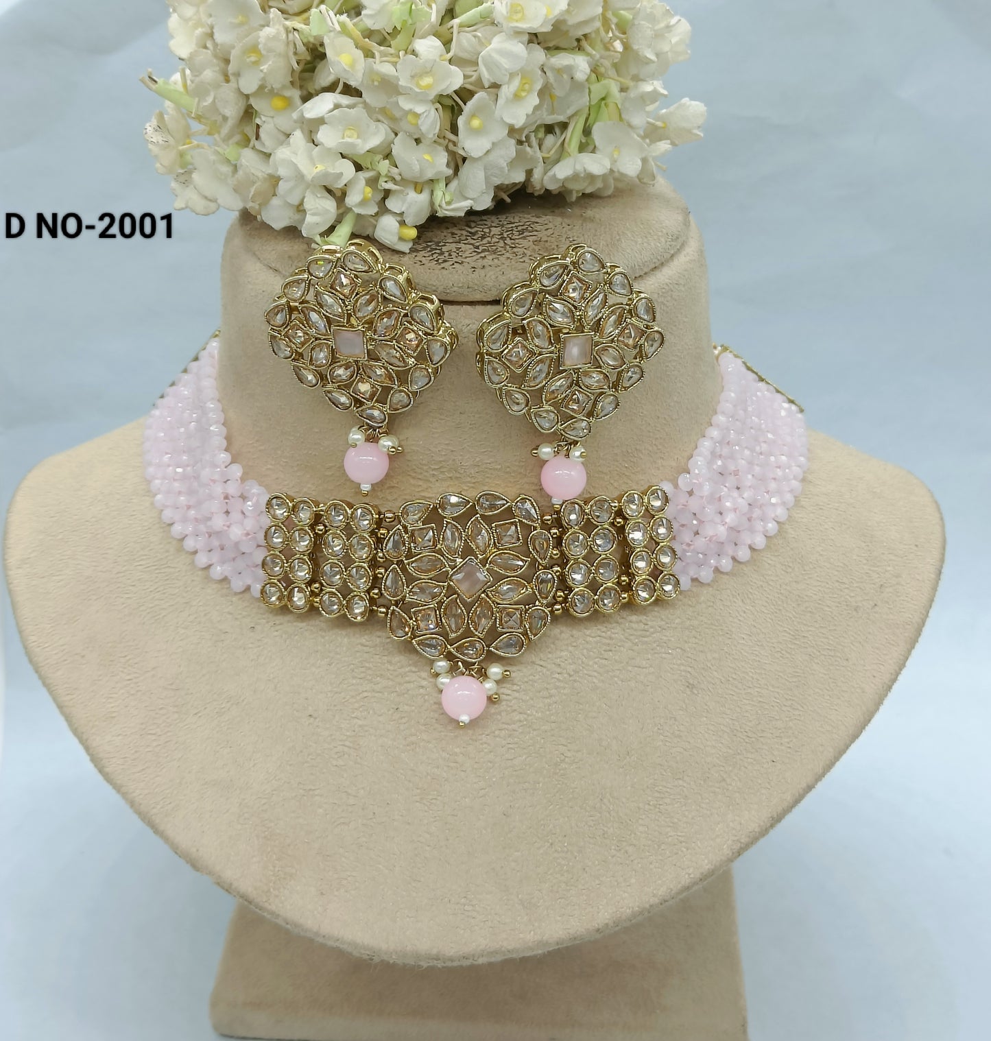 Beautiful Polki Necklace Sku-2001 rchiecreation