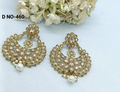 Mehndi Polki Earring - 460 A2 rchiecreation