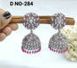 Polkii White Ad Victorian Jhumki Sku 284 rchiecreation