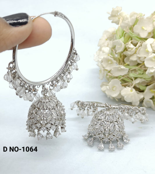 Cz Ad Bali Jhumki Sku 1064 rchiecreation