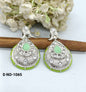 Polki Silver Earrings Sku 1065 rchiecreation