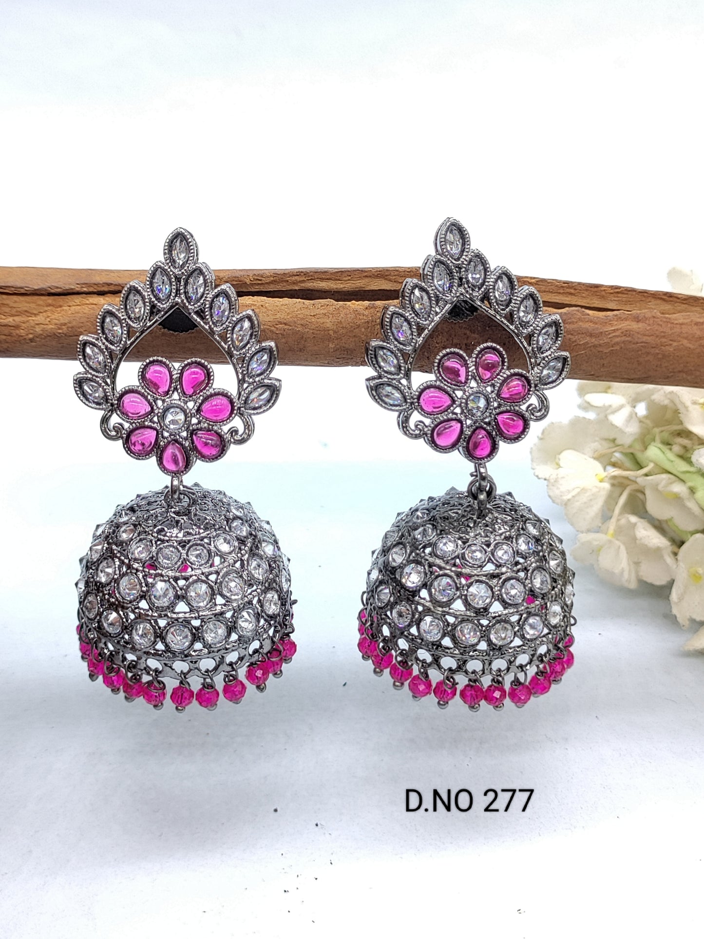 Polki Victorian Earring Sku 277 rchiecreation