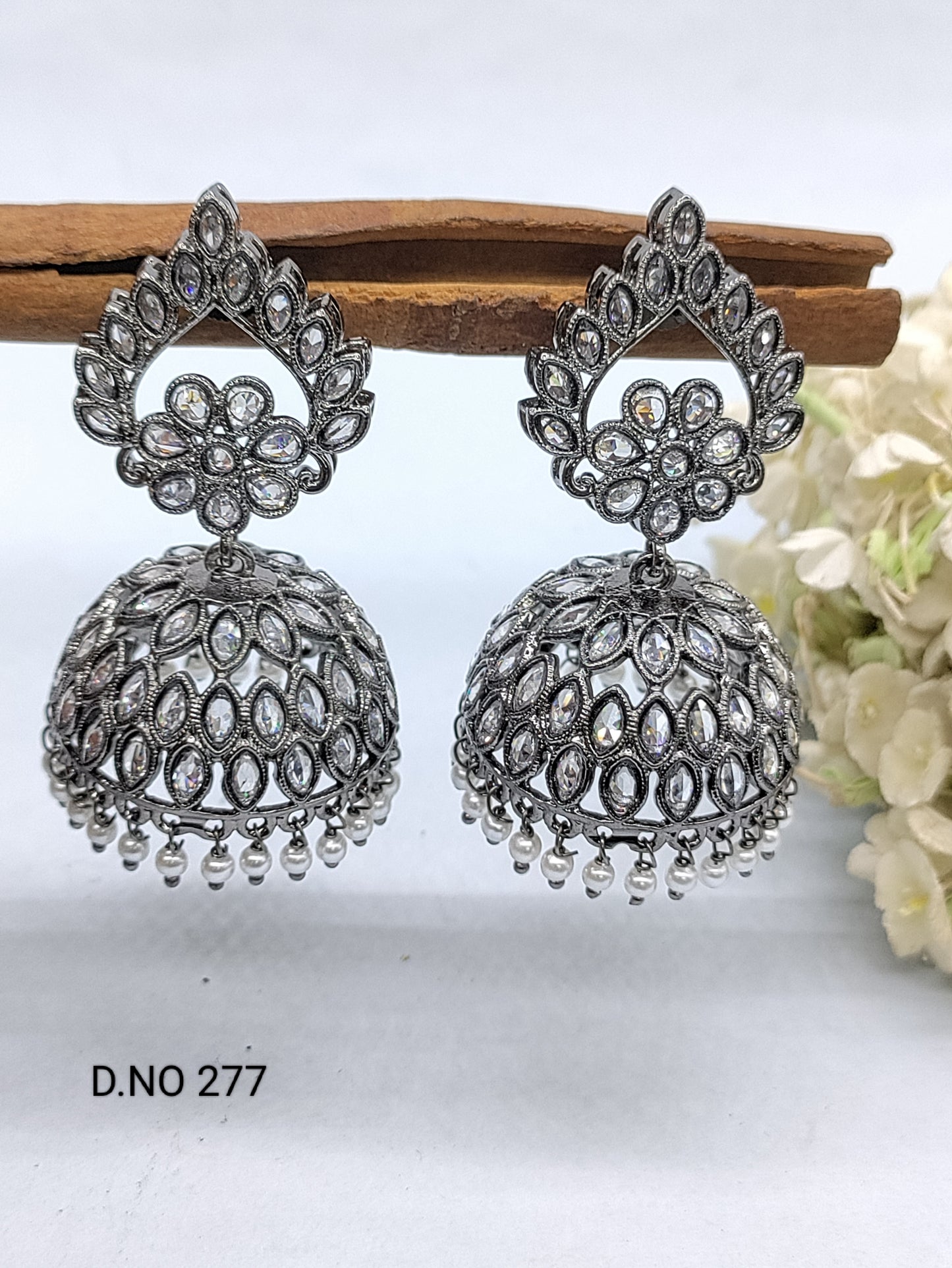 Polki Victorian Earring Sku 277 rchiecreation