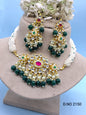 Pachi Kundan necklace Golden Sku 2150 rchiecreation