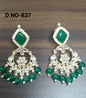 Kundan  Earring Gold-837 A1 rchiecreation