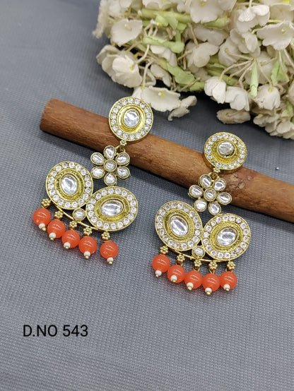 Kundan Mehandi Earring rchiecreation