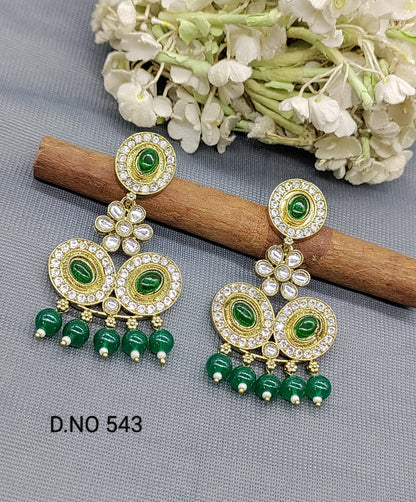 Kundan Mehandi Earring rchiecreation