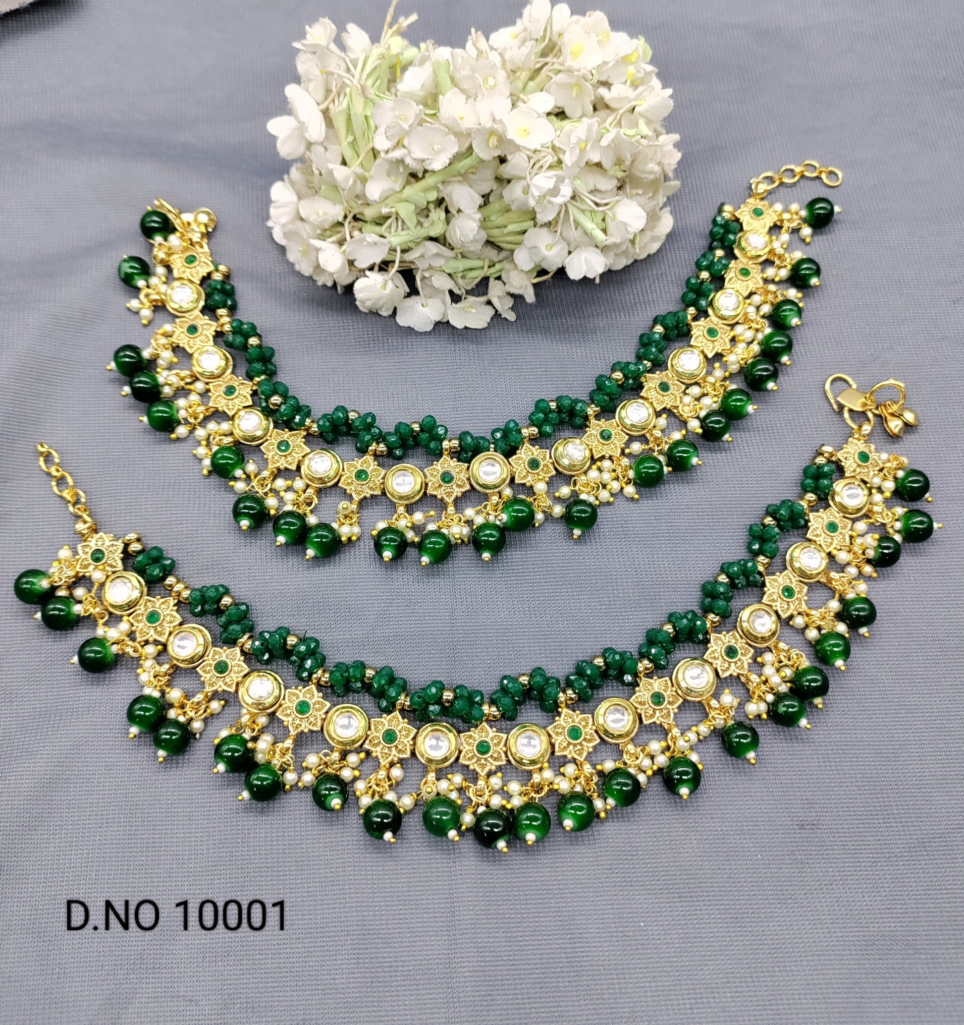 Antique Golden flexible Payal Sku 10001 rchiecreation