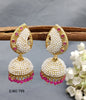 Pearl Golden jhumki Earrings Sku 799 rchiecreation