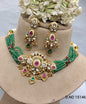 Antique Golden Necklace Set Sku 15146 rchiecreation