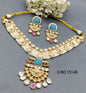 Antique Golden Necklace Set Sku 15148 rchiecreation