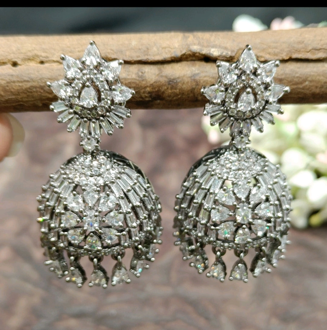 Cz Ad Victorian Jhumki Sku 555 C1 rchiecreation