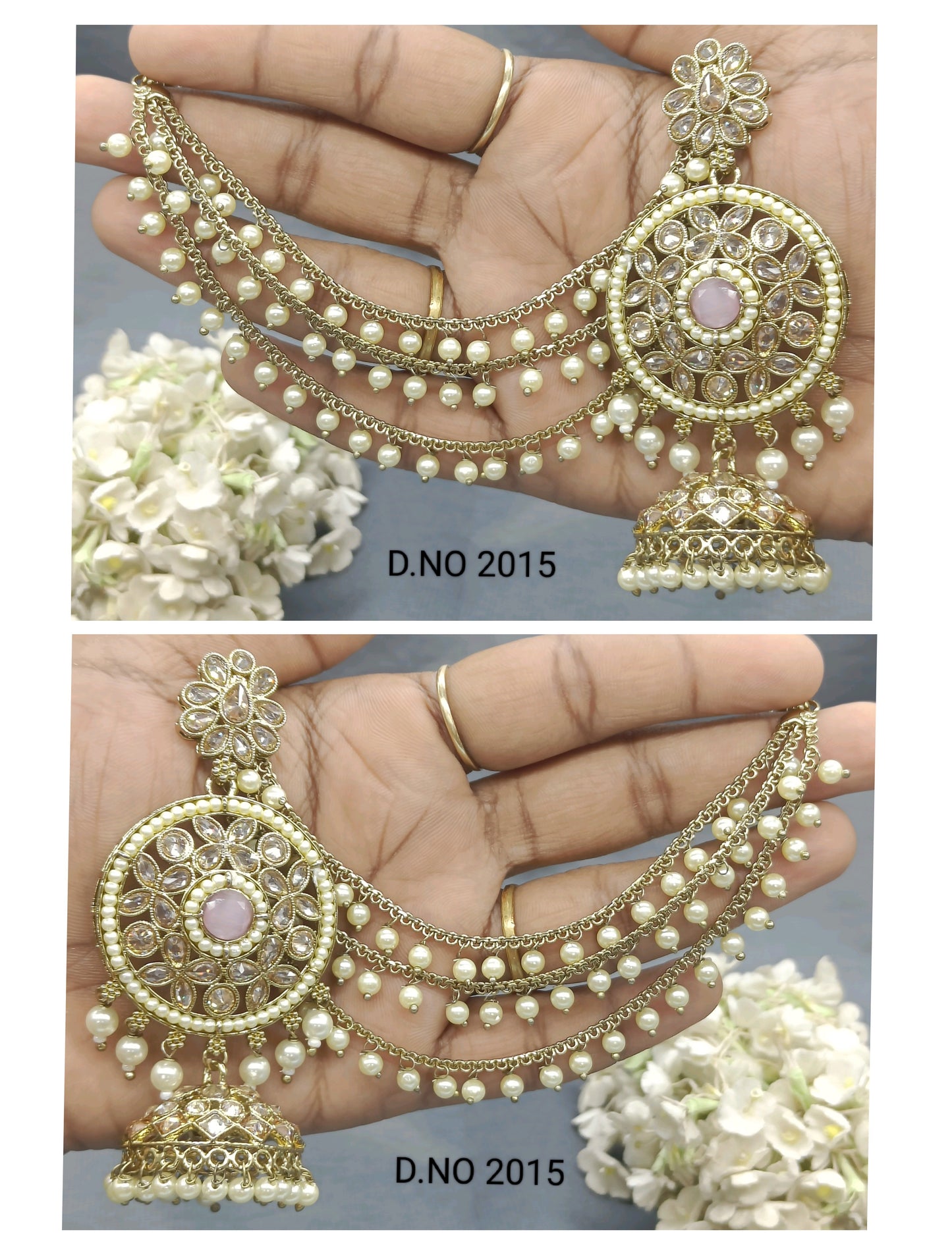 Polki Bahubali Earring Sku 2015 rchiecreation