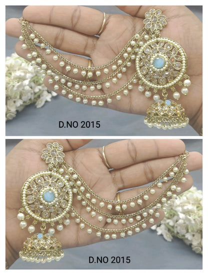 Polki Bahubali Earring Sku 2015 rchiecreation