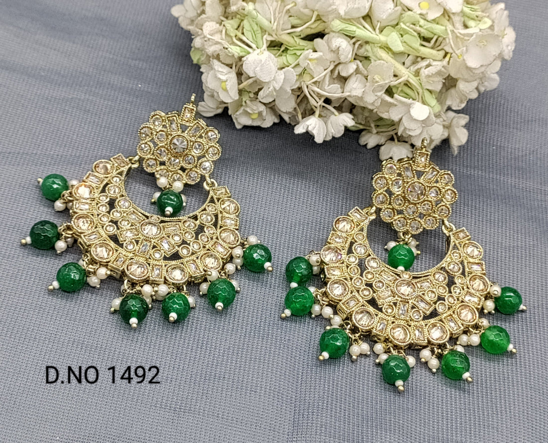 Polki Earrings Combo Sku 1492 rchiecreation