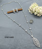 Cz Ad Long Necklace Rodium Sku 6480 rchiecreation