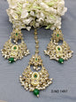 Polki Earring And Tica Mehandi Sku 1497 rchiecreation