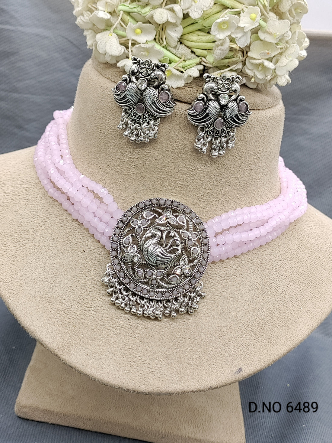 Pearl Victorian Choker Necklace Sku 6489 rchiecreation