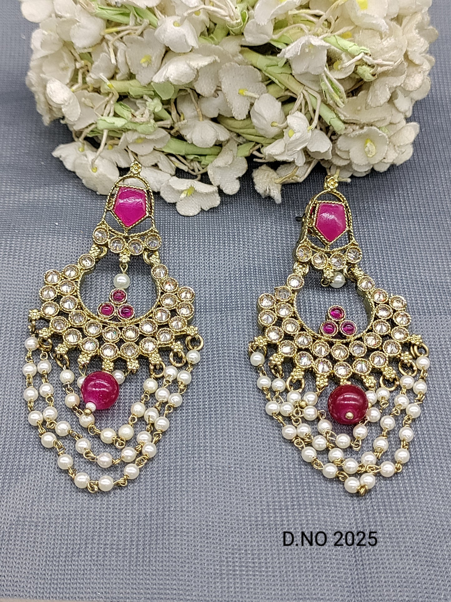 Polki Mehandi Earring Sku 2025 rchiecreation