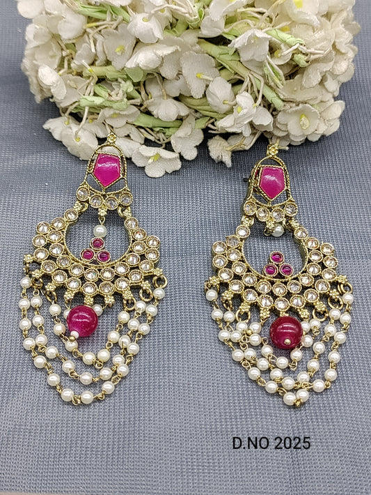 Polki Mehandi Earring Sku 2025 rchiecreation