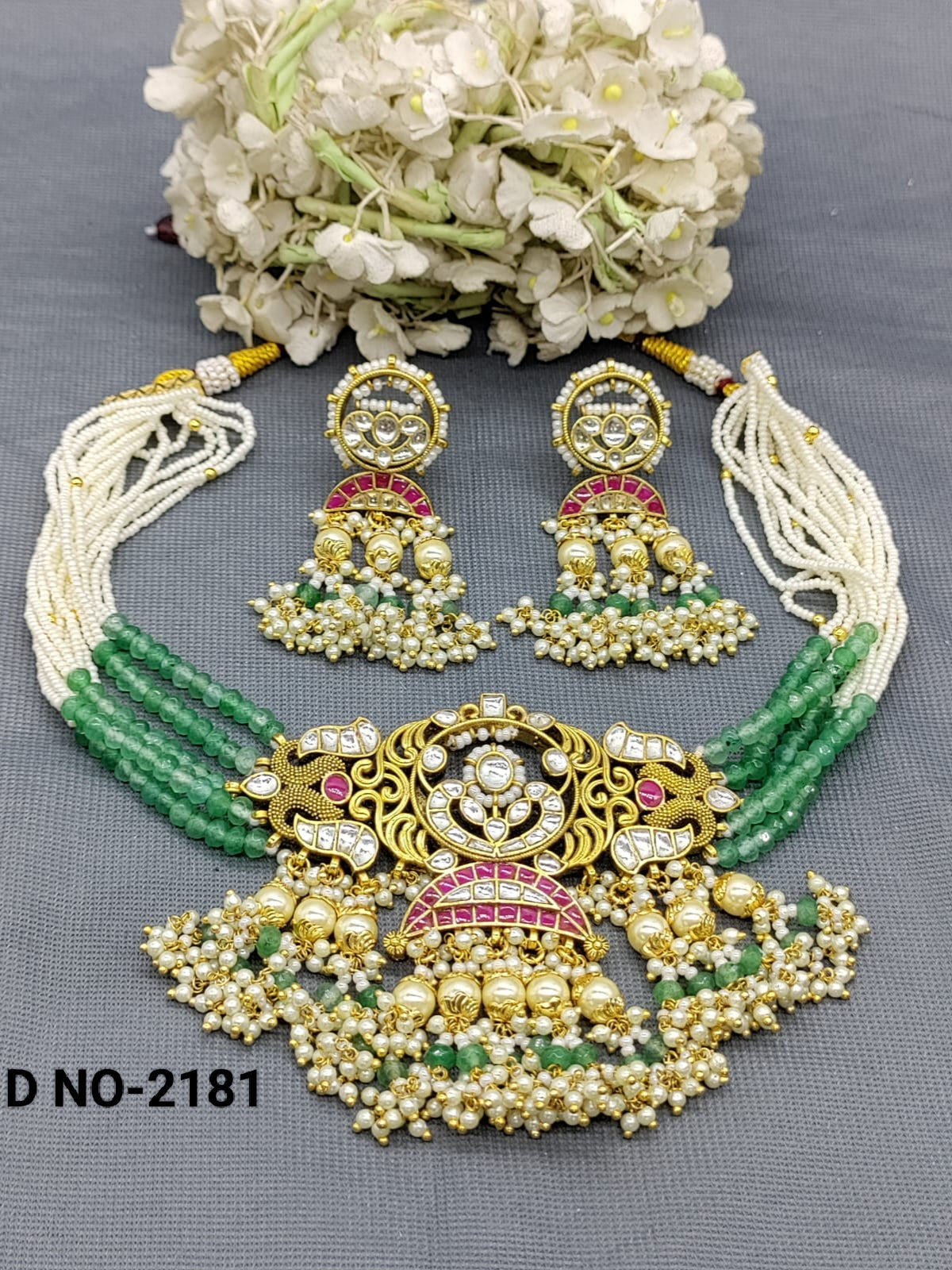 Pacchi kundan Necklace Sku 2181 rchiecreation