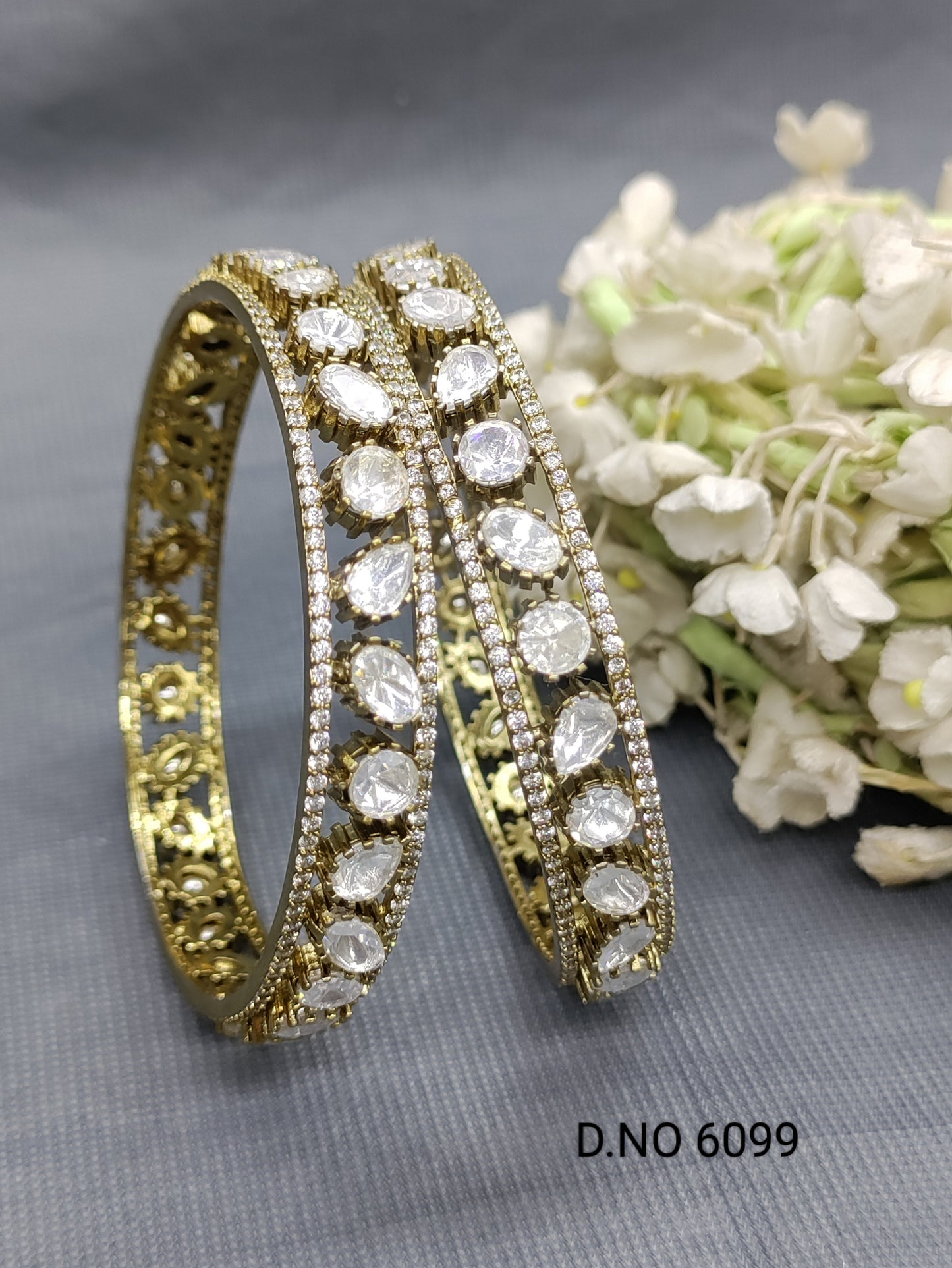 Kundan Mehandi Bangle Sku 6099 rchiecreation