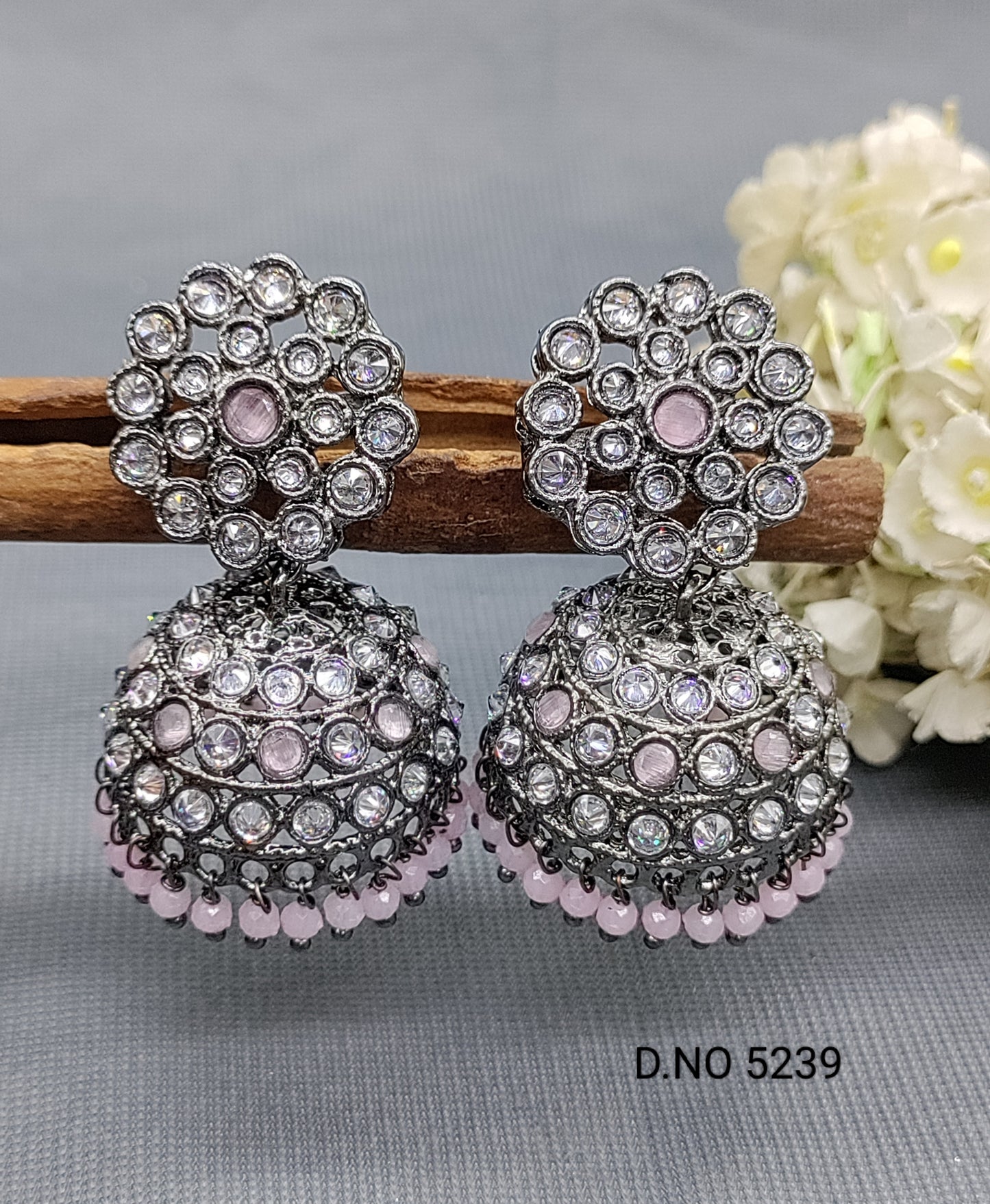 Polki Victorian Jhumki Earring 5239 rchiecreation