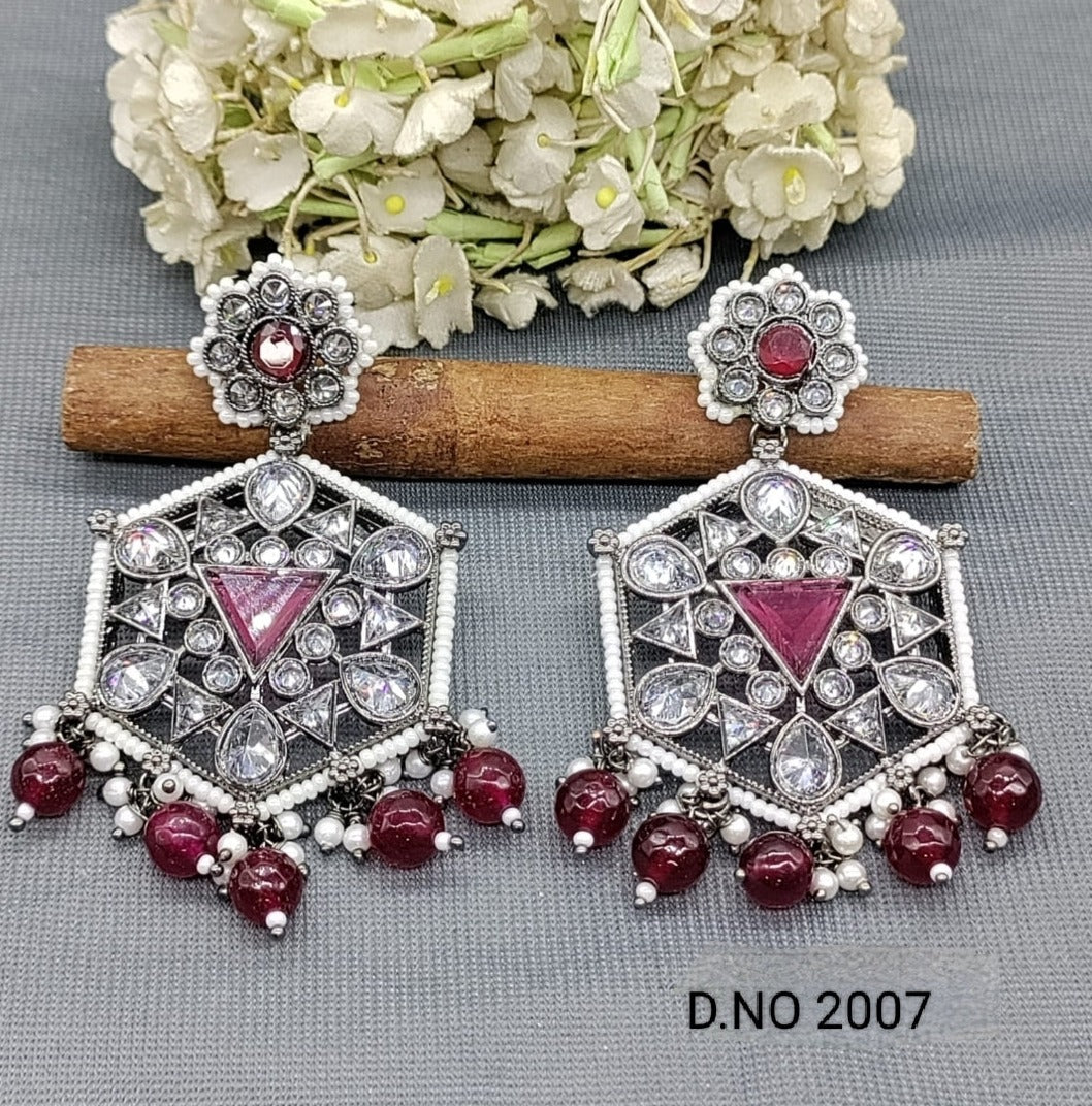 Polki Victorian Earring Sku -2007 rchiecreation